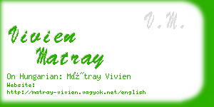 vivien matray business card
